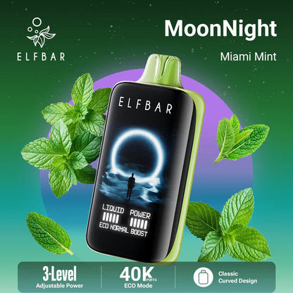 Buy Elfbar MoonNight 40000 40K Puffs Disposable Vape (All Flavours) Online | Express Delivery in Gurugram